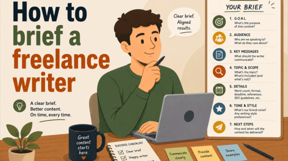 how to brief a freelance writer