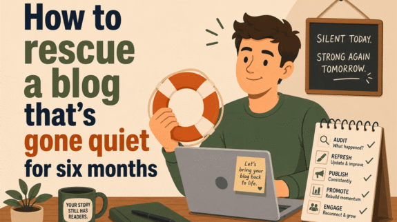 how to rescue a blog that's gone quiet for six months how to rescue a blog that's gone quiet for six months