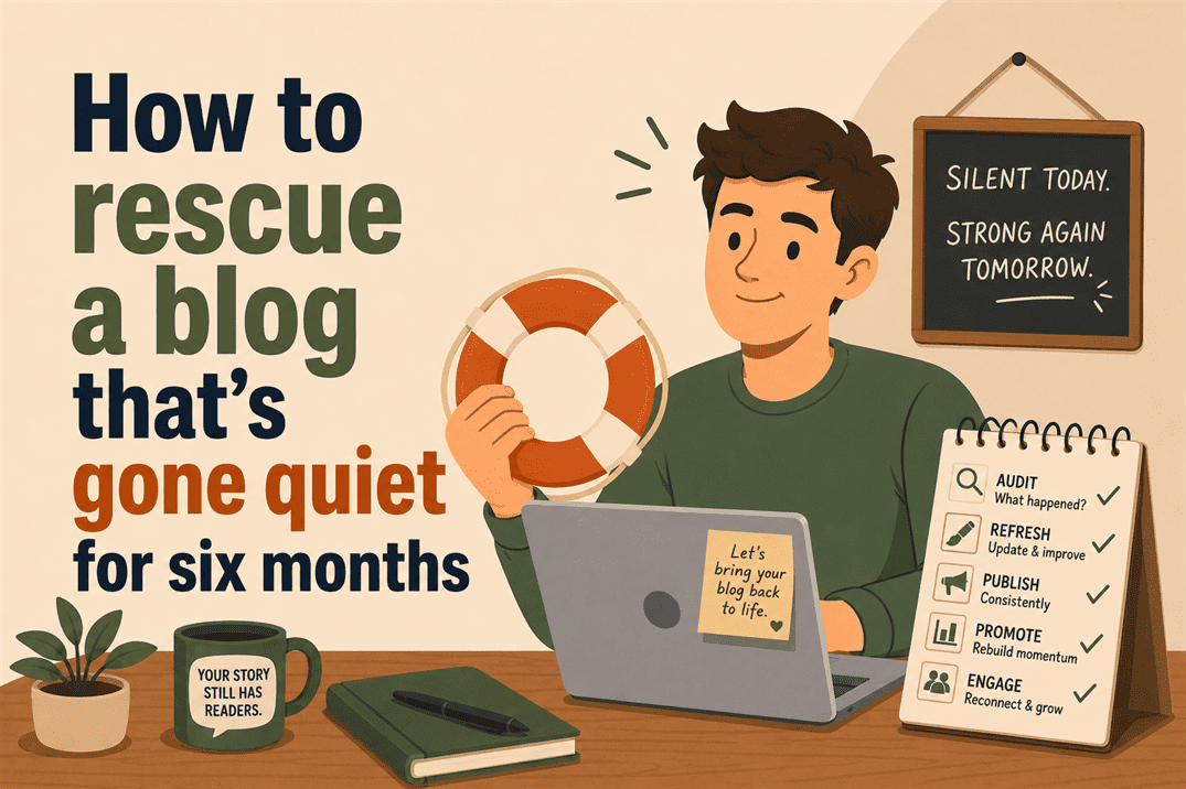 how to rescue a blog that's gone quiet for six months how to rescue a blog that's gone quiet for six months