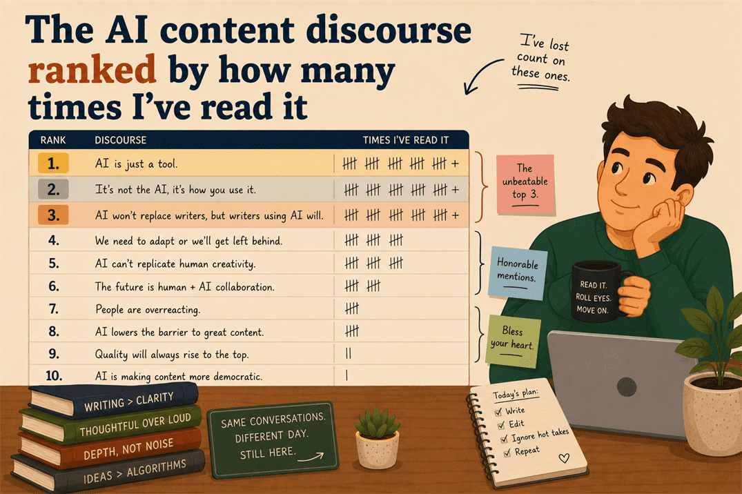 the ai content discourse ranked by how many times i've read it the ai content discourse ranked by how many times i've read it