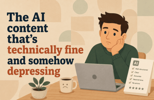 the ai content that's technically fine and somehow depressing