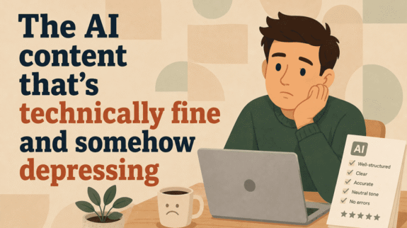 the ai content that's technically fine and somehow depressing