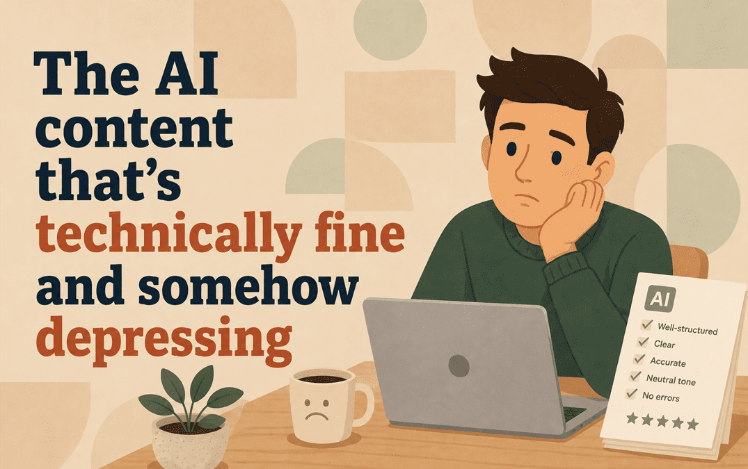 the ai content that's technically fine and somehow depressing