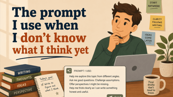 the prompt i use when i don't know what i think yet