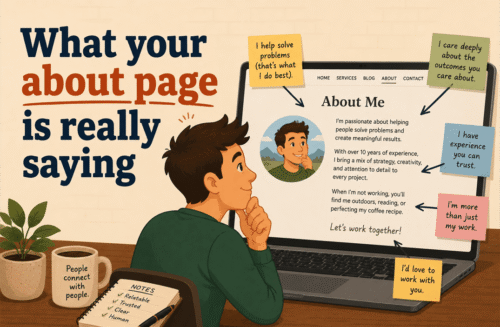 what your about page is really saying