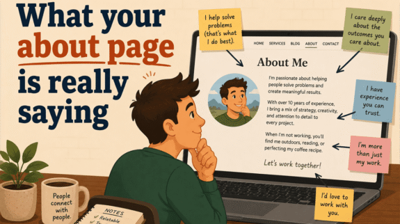 what your about page is really saying