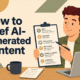 how to brief ai generated content