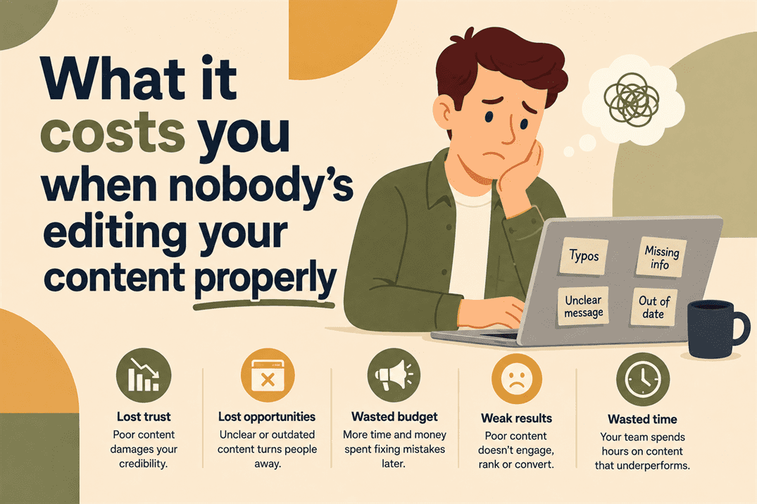 what it costs you when nobody's editing your content properly