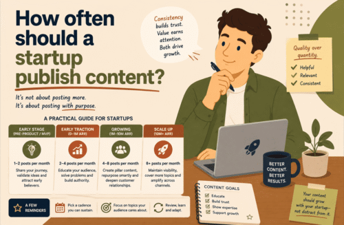 how often should a startup actually publish content