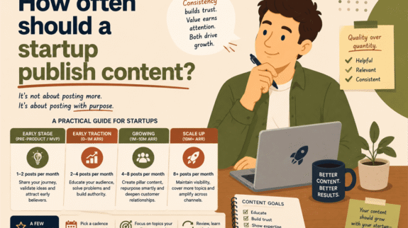 how often should a startup actually publish content how often should a startup actually publish content
