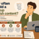how often should a startup actually publish content how often should a startup actually publish content